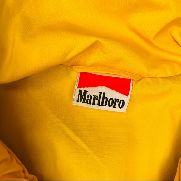 Vintage Marlboro lizard rock yellow black coat promotional jacket collectible xl - Picture 5 of 8